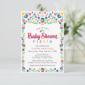 メキシカンフィエスタベビーシャワー招待状カラフル- F 招待状 (スタンド正面)