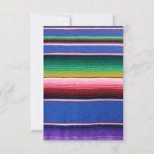 メキシカンフィエスタベビーシャワー招待状カラフル- F 招待状 (裏面)