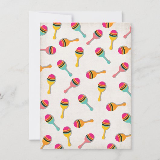 メキシカンフィエスタベビーシャワー招待状 招待状 (裏面)