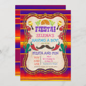 メキシカンフィエスタベビーシャワー招待状 招待状 (正面/裏面)