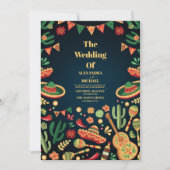 メキシカンフィエスタペーパー ピカド ウェディング 招待状 (正面)