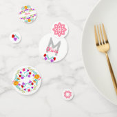 メキシカンフィエスタホワイトピンクフローラモノグラム名 コンフェッティ (グループ)