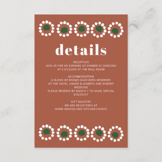 メキシカンフィエスタボホバロ結婚ズ エンクロージャーカード (正面)