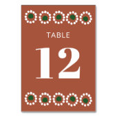 メキシカンフィエスタボホバロ結婚ズ テーブルナンバー (裏面)