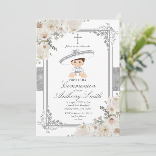 メキシカンフィエスタボーイファースト聖餐式招待状 招待状 (スタンド正面)