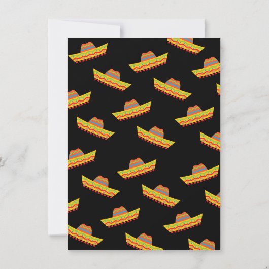 メキシカンフィエスタポスト結婚ズフィエスタ招待状 招待状 (裏面)