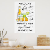 メキシカンフィエスタマルガリタウェルカムサイン ポスター (キッチン)