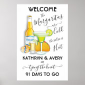 メキシカンフィエスタマルガリタウェルカムサイン ポスター (正面)