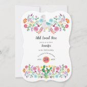 メキシカンフィエスタラマフォーク花カクティーANYイベント 招待状 (正面)