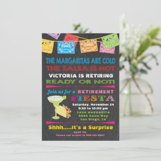 メキシカンフィエスタリタイアメントパーティの招待状 招待状 (スタンド正面)