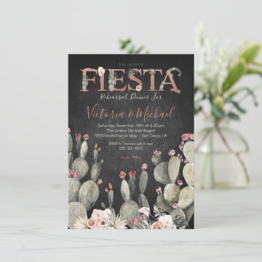 メキシカンフィエスタリハーサルディナーサボスフローラ 招待状 (スタンド正面)