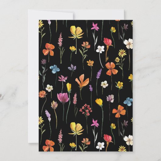 メキシカンフィエスタリハーサルディナープレス花 招待状 (裏面)