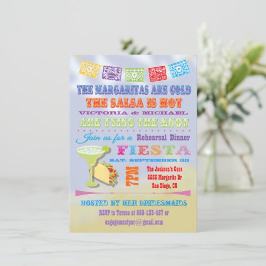 メキシカンフィエスタリハーサルディナー招待状 招待状 (スタンド正面)