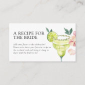 メキシカンフィエスタレシピ要求ブライダルシャワー エンクロージャーカード (正面)