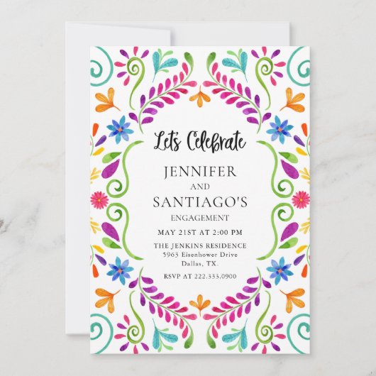 メキシカンフィエスタレッズ祝婚約パーティI 招待状 (正面)