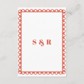 メキシカンフィエスタレッドパペルピカドボホ結婚ズ エンクロージャーカード (裏面)