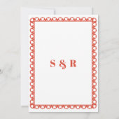 メキシカンフィエスタレッドパペルピカドボホ結婚ズ セーブザデート (裏面)