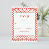 メキシカンフィエスタレッドパペルピカドボホ結婚ズ 出欠カード (スタンド正面)