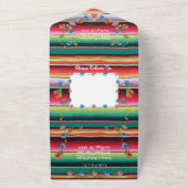 メキシカンフィエスタ刺しゅうフローラ結婚ズ オールインワン招待状 (外側)