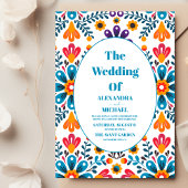 メキシカンフィエスタ刺しゅうフローラ結婚ズ 招待状