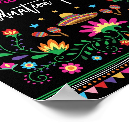 メキシカンフィエスタ卒業パーティー歓迎ポスター ポスター (角)