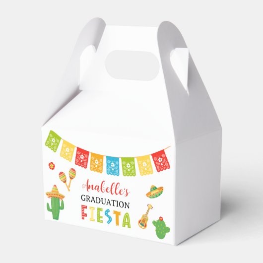 メキシカンフィエスタ卒業パーティー フェイバーボックス (正面サイド)