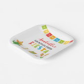 メキシカンフィエスタ卒業パーティー ペーパープレート (傾斜あり)