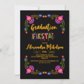 メキシカンフィエスタ卒業式パーティー（刺繍付） 招待状 (正面)