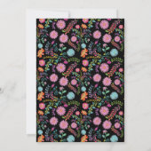 メキシカンフィエスタ卒業招待状フォークアート 招待状 (裏面)