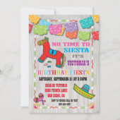 メキシカンフィエスタ子供の誕生日パーティの招待状 招待状 (正面)