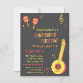 メキシカンフィエスタ子供の誕生日パーティの招待状 招待状 (正面)