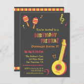 メキシカンフィエスタ子供の誕生日パーティの招待状 招待状 (正面/裏面)