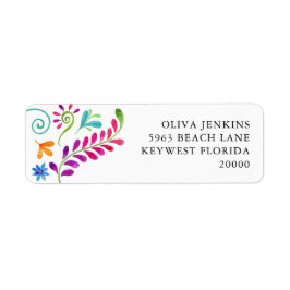 メキシカンフィエスタ差出人住所 ラベル