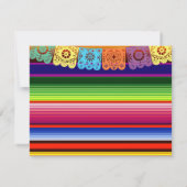 メキシカンフィエスタ感謝カード ブライダルシャワー サンキューカード (裏面)