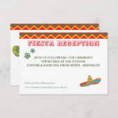 メキシカンフィエスタ披露宴詳細RSVPカード 出欠カード (正面/裏面)