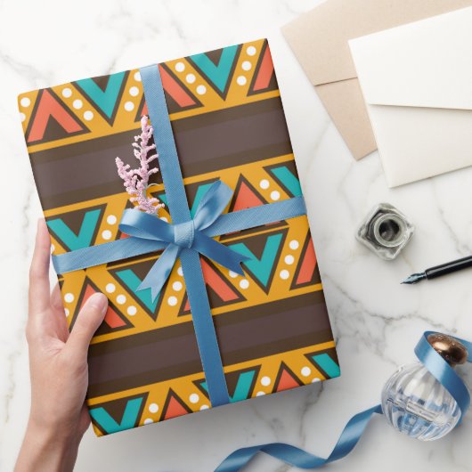 メキシカンフィエスタ模様パーティー包装紙 ラッピングペーパー (ギフト)