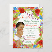 メキシカンフィエスタ男の赤ちゃんシャワー 招待状 (正面/裏面)