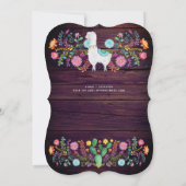 メキシカンフィエスタ素朴フォークフラワーズラマANYイベント 招待状 (裏面)