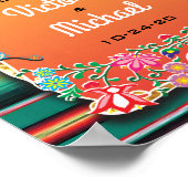 メキシカンフィエスタ結婚披露宴徴候 ポスター (角)