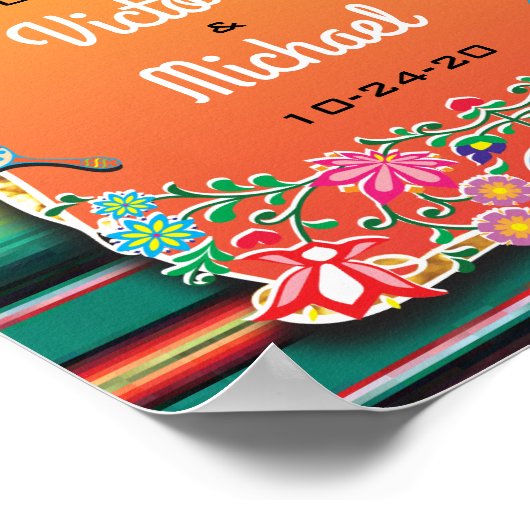 メキシカンフィエスタ結婚披露宴徴候 ポスター (角)