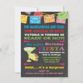 メキシカンフィエスタ誕生日パーティーへの招待 招待状 (正面)