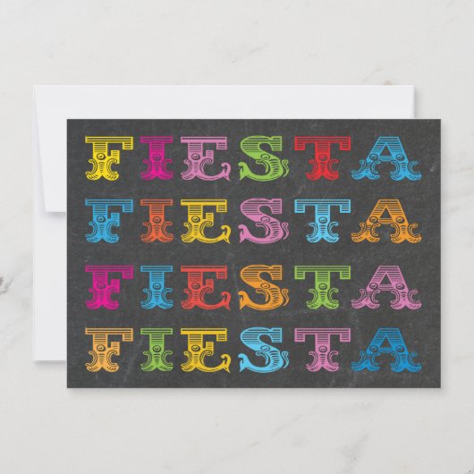 メキシカンフィエスタ誕生日パーティーへの招待 招待状 (裏面)