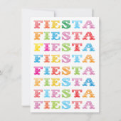 メキシカンフィエスタ誕生日パーティーへの招待 招待状 (裏面)