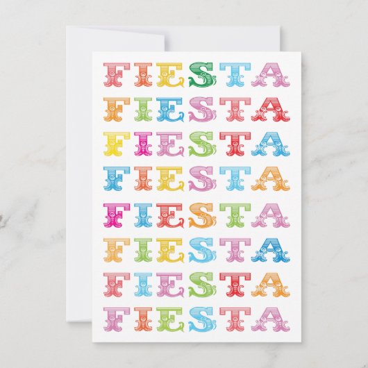 メキシカンフィエスタ誕生日パーティーへの招待 招待状 (裏面)