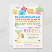 メキシカンフィエスタ誕生日パーティーへの招待 招待状 (正面)