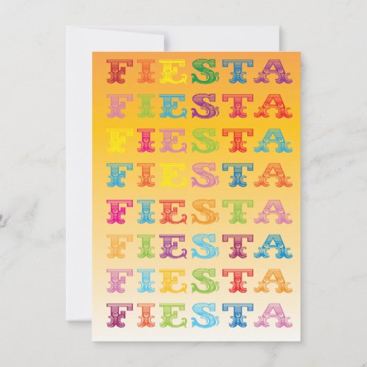 メキシカンフィエスタ誕生日パーティーへの招待 招待状 (裏面)