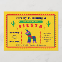 メキシカンフィエスタ誕生日パーティーへの招待 招待状
