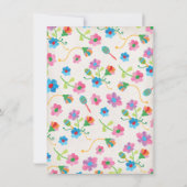 メキシカンフィエスタ誕生日パーティー刺繍付き 招待状 (裏面)