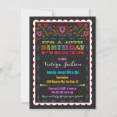 メキシカンフィエスタ誕生日パーティー招待状 招待状 (正面)