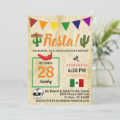 メキシカンフィエスタ誕生日パーティー 招待状 (スタンド正面)